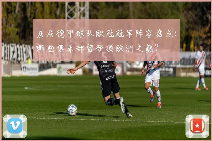 历届德甲球队欧冠冠军阵容盘点：哪些俱乐部曾登顶欧洲之巅？